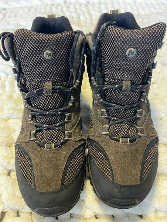 Merrell Men's Brown and Black Waterproof Hiking Boots size 11.5 - Picture 4 of 4